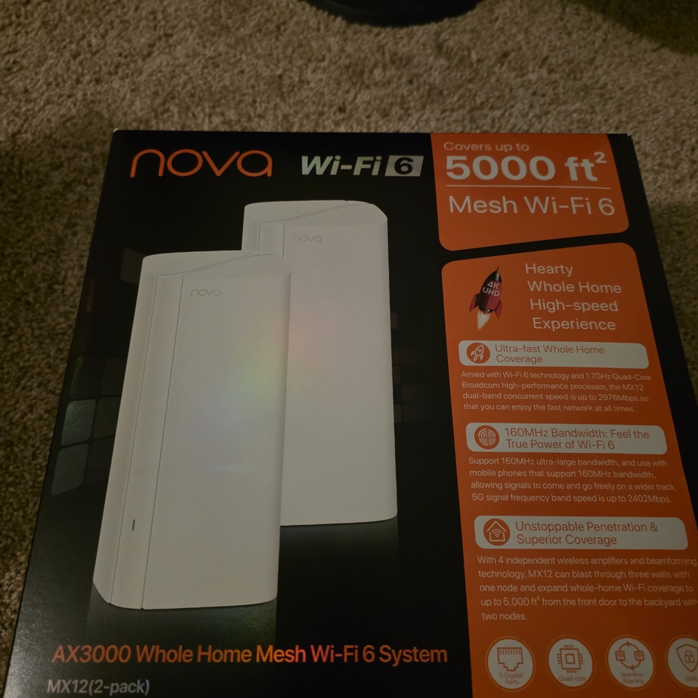 AX3000 Whole Home Mesh Wi-Fi 6 System - White